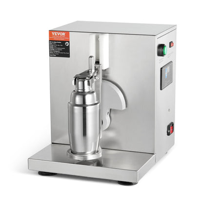 Milkshake Maker Machine, 120W Commercial Milk Tea Shaker Machine, Single Head Milk Shake Mixer Machine, 0-180s Adjustable Milkshake Blender, with 750 ml Stainless Steel Cup, for Milk Tea Store