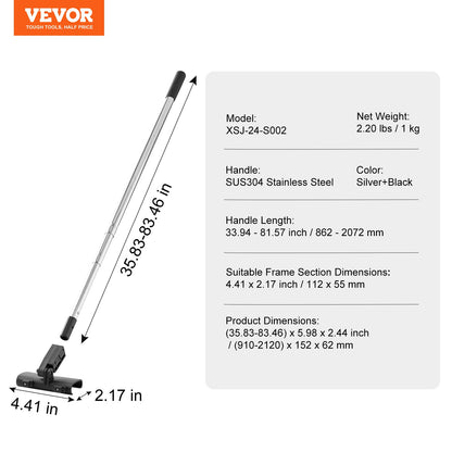 Trockenbau-Spachtelset, Griff + Befestigungs-Glättmesser-Aufsatz, professionelles Spachtelwerkzeug für Trockenbauwände, Wisch-/Trockenbauspachtel, für Gipskartonplatten / Wandplatten / Gipskartonplatten (ohne Klinge)