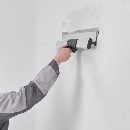Trockenbau-Spachtelset, Griff + Befestigungs-Glättmesser-Aufsatz, professionelles Spachtelwerkzeug für Trockenbauwände, Wisch-/Trockenbauspachtel, für Gipskartonplatten / Wandplatten / Gipskartonplatten (ohne Klinge)