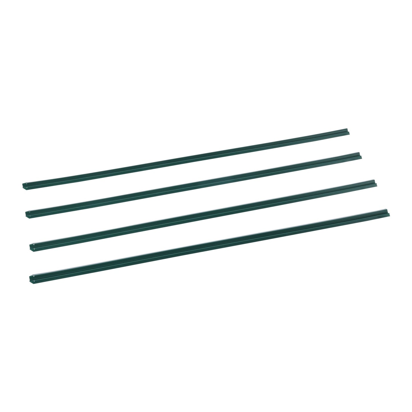 Bottom Locking Privacy Slats, Single-Wall Vertical Bottom-Locking Slats for Chain-Link Fence, High-Density HDPE Chain Link Slats Ideally Fit 5' High Fence for Garden, Farm, Sports Field(Green)