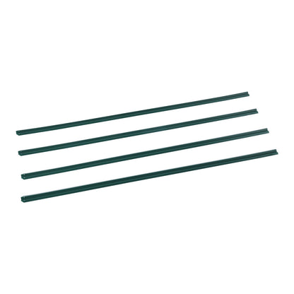 Bottom Locking Privacy Slats, Single-Wall Vertical Bottom-Locking Slats for Chain-Link Fence, High-Density HDPE Chain Link Slats Ideally Fit 5' High Fence for Garden, Farm, Sports Field(Green)