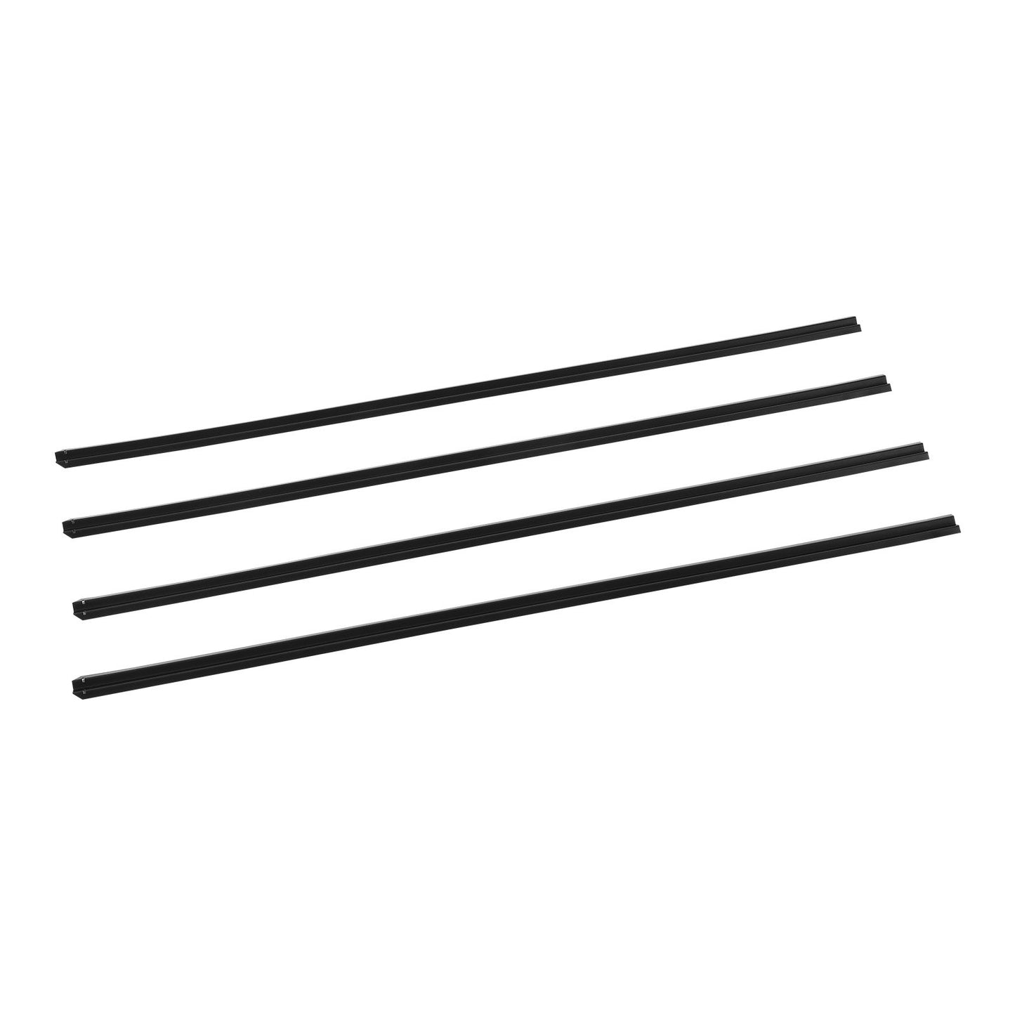 Bottom Locking Privacy Slats, Single-Wall Vertical Bottom-Locking Slats for Chain-Link Fence, High-Density HDPE Chain Link Slats Ideally Fit 6' High Fence for Garden, Farm, Sports Field(Black)