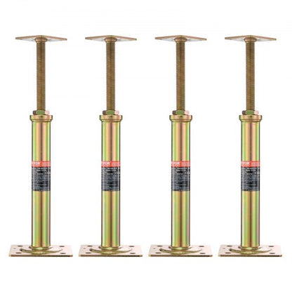 4PCS Adjustable Floor Jack Post House Floor Leveling Lift 29.5 cm-40.6 cm Height