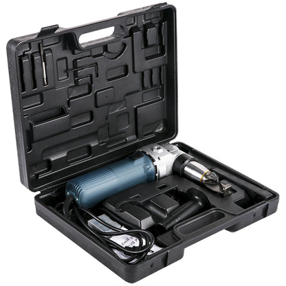 Elektrischer Metallknüppel 625 W, 1000 U/min Hochgeschwindigkeitsrotor, 110 V, inkl. Ersatzklingen und Aufbewahrungskoffer. Geeignet zum Schneiden von Edelstahl, Aluminium und Kunststoff.