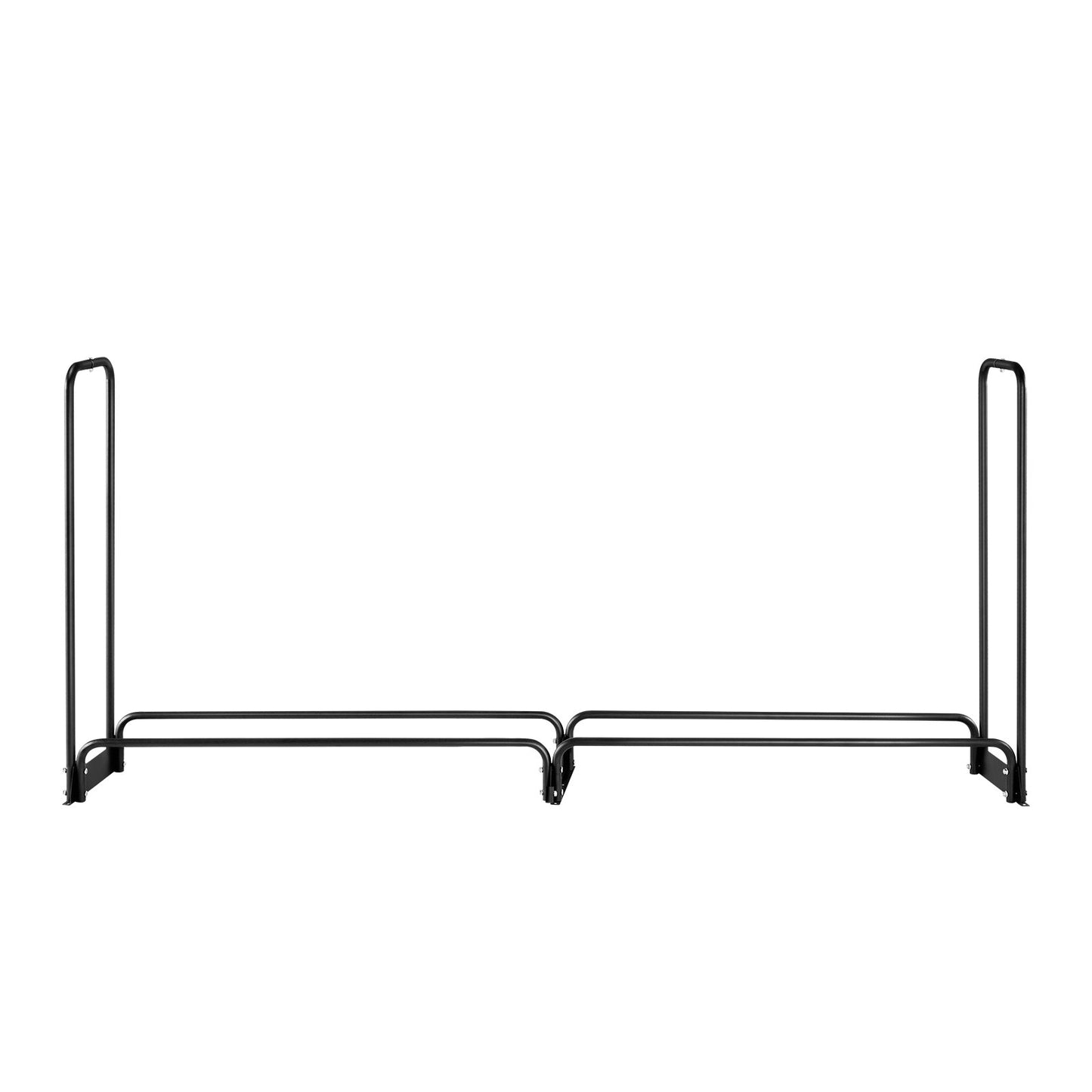 2.4m Outdoor Firewood Rack with Cover, 244 cm x 36 cm x 117 cm, Heavy Duty Firewood Holder & 600D Oxford Waterproof Cover for Fireplace, Patio, Indoor/Outdoor Log Storage Rack for 1/2 Cord of Firewood