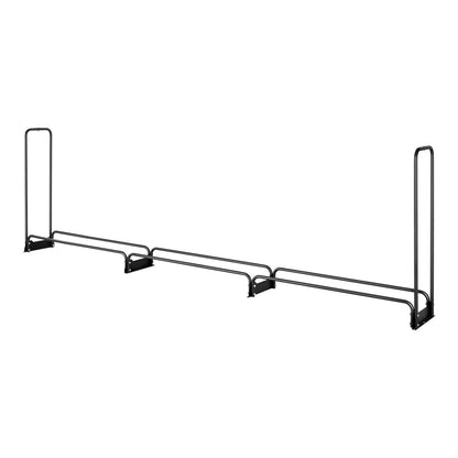 3.9m Outdoor Firewood Rack with Cover, 386 cm x 36 cm x 117 cm, Heavy Duty Firewood Holder & 600D Oxford Waterproof Cover for Fireplace, Patio, Indoor/Outdoor Log Storage Rack for 3/4 Cord of Firewood