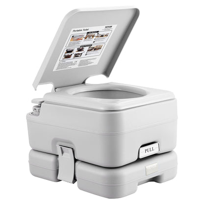 Portable Toilet for Camping with Carry Bag, RV Toilet with 3.2 Gal Waste Tank, Push-Button Pressurized Flush Commode, Leak-proof and Odourless Travel Toilet for Adults Kids Camping Car