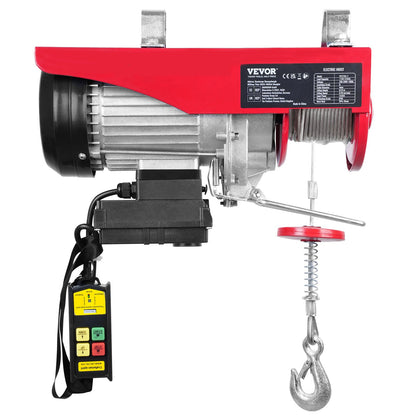 Electric Hoist 2200 lb Electric Winch Wire Rope 1600W 220V Wireless Remote Control Lifting Electric Jack Portable Winch Electric Capstan