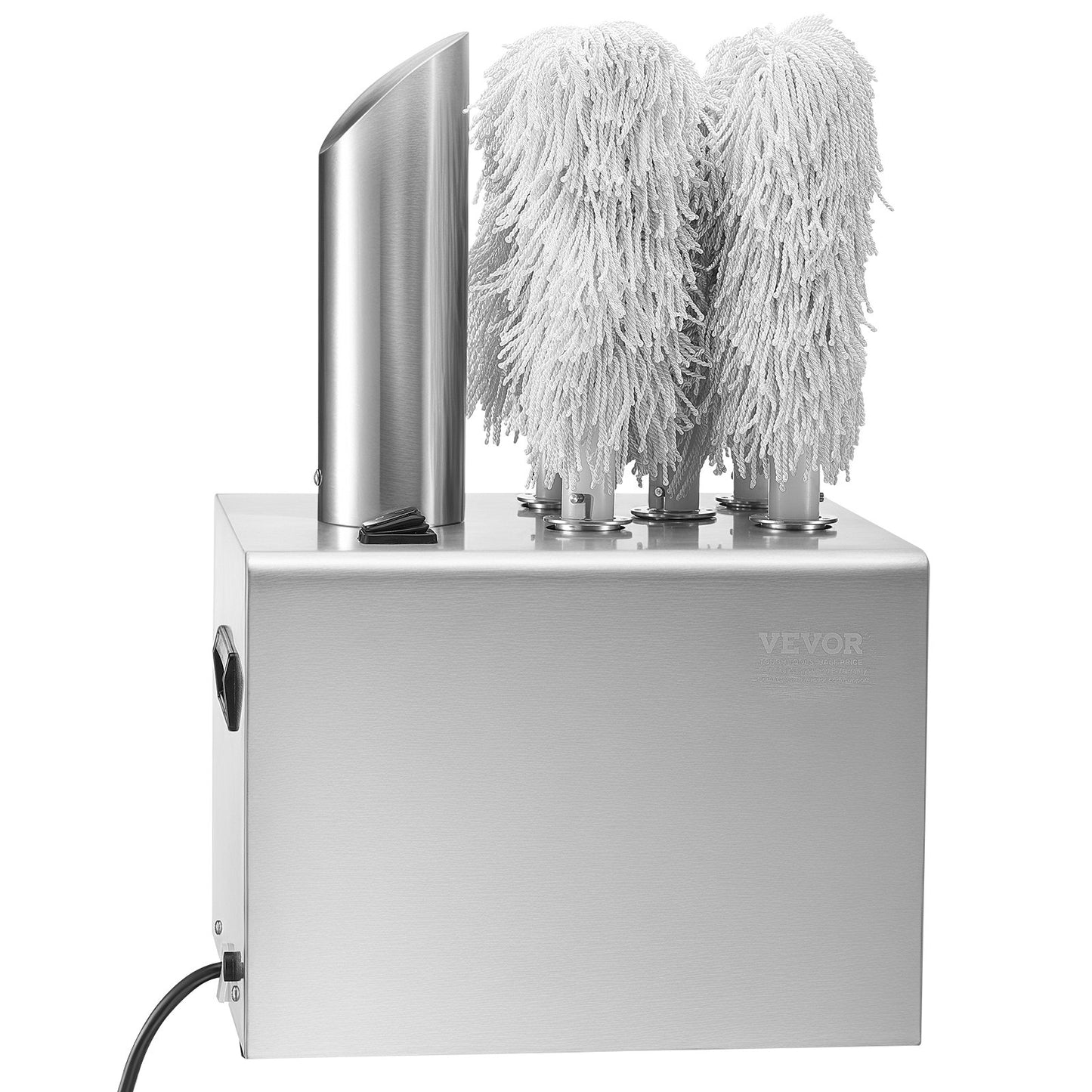 Weinglaspoliermaschine, 5-Bürsten-Glaspoliermaschine, 330 Tassen/Stunde, elektrische Gewerbe-Glaspoliermaschine für Champagnergläser, Biergläser, Krüge, ideal für Bars, Restaurants und Küchen