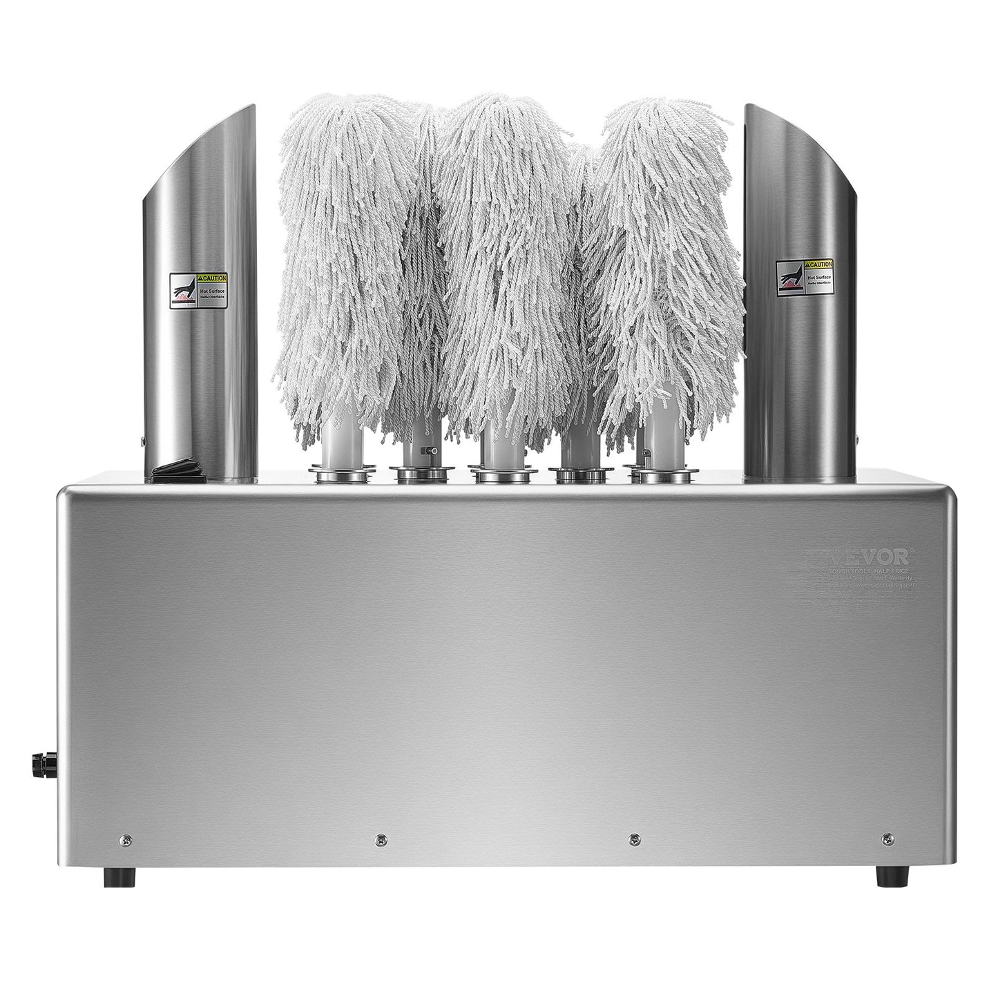 Weinglaspoliermaschine, 8-Bürsten-Glaspoliermaschine, 660 Tassen/Stunde, elektrische Gewerbe-Glaspoliermaschine für Champagnergläser, Biergläser, Krüge, ideal für Bars, Restaurants und Küchen