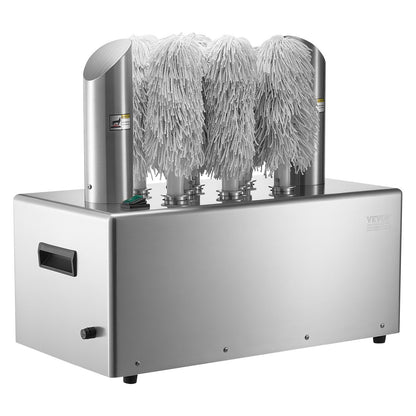 Weinglaspoliermaschine, 8-Bürsten-Glaspoliermaschine, 660 Tassen/Stunde, elektrische Gewerbe-Glaspoliermaschine für Champagnergläser, Biergläser, Krüge, ideal für Bars, Restaurants und Küchen