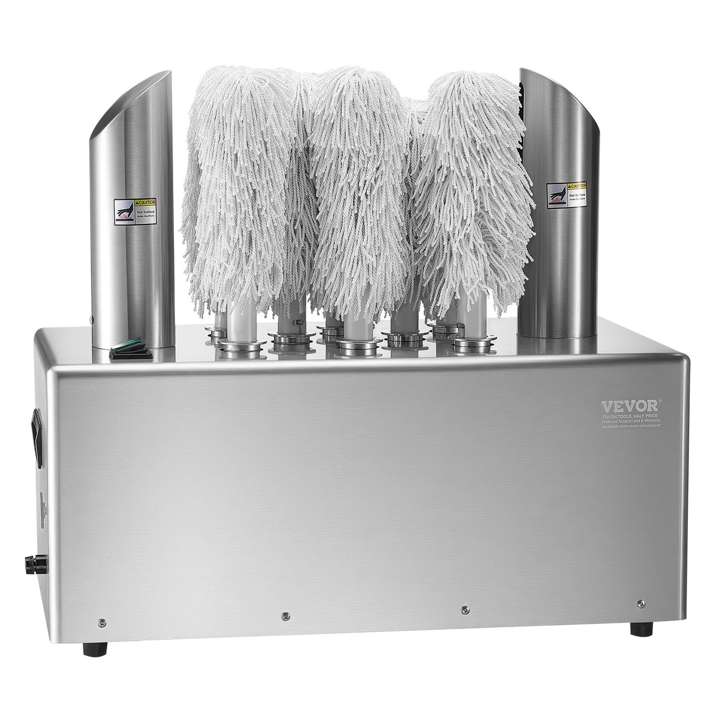 Weinglaspoliermaschine, 8-Bürsten-Glaspoliermaschine, 660 Tassen/Stunde, elektrische Gewerbe-Glaspoliermaschine für Champagnergläser, Biergläser, Krüge, ideal für Bars, Restaurants und Küchen