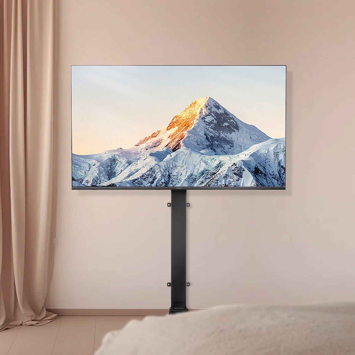 Motorized Ceiling TV Mount, TV Wall Mount for 32 to 55 Inch TV, Electric Adjustable Ceiling TV Mount, Motorized Flip Down TV Mount Bracket with Max VESA 24 x 16 in, Fits TVs Up to 120 lbs