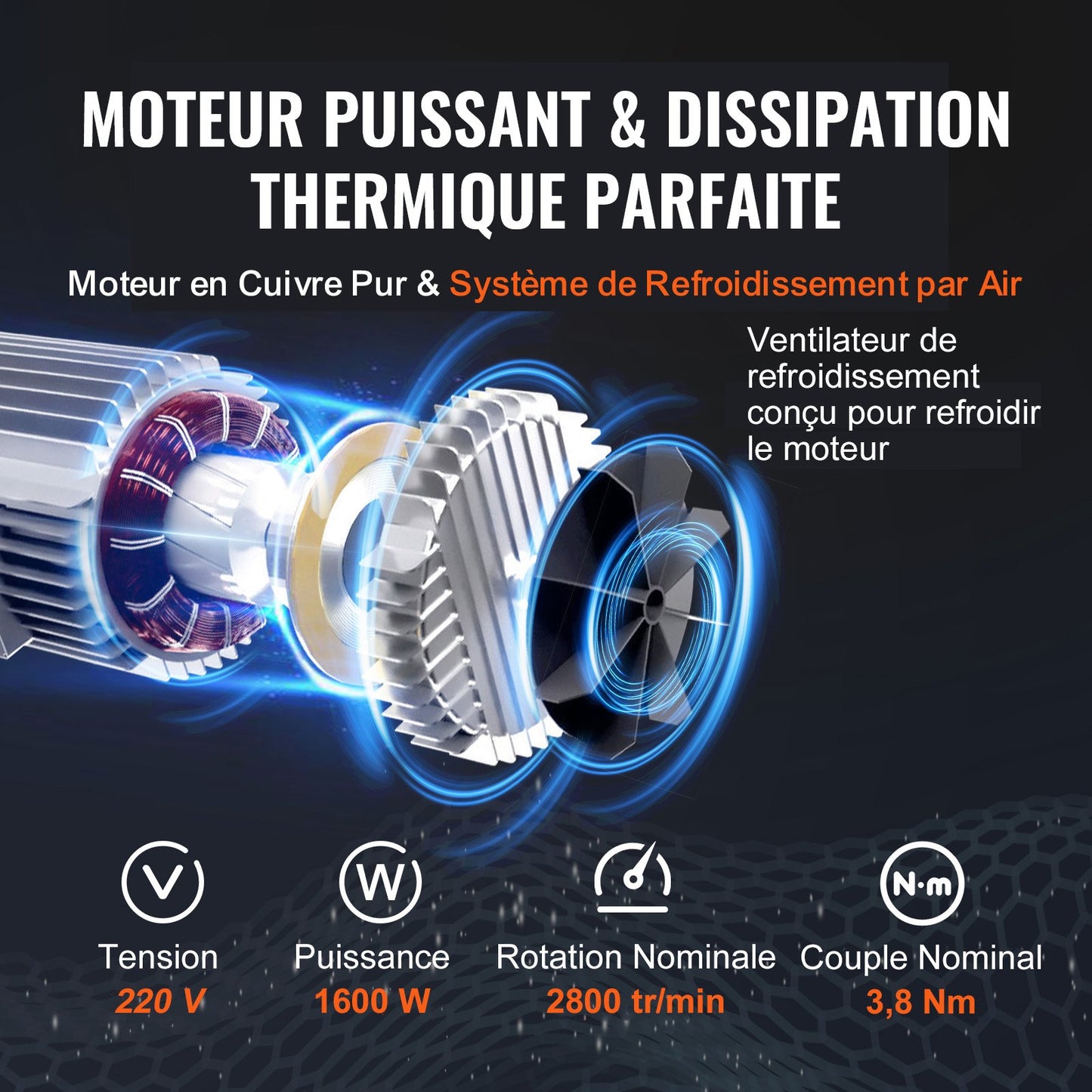 Electric Hoist, 998 kg Lifting Capacity, 1600W 220V Electric Steel Wire Winch with 427 cm Wired Remote Control, 1219 cm Single Cable Lifting Height & Pure Copper Motor, for Garage Warehouse Factory