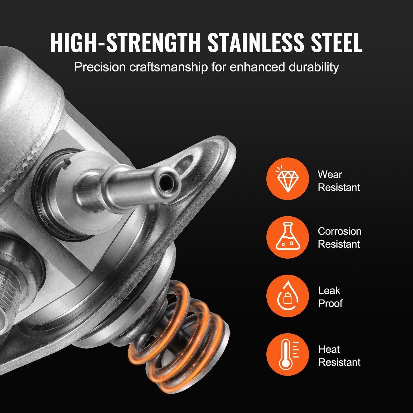 Hochdruck-Kraftstoffpumpe, kompatibel mit Hyundai Accent/Sonata, Tucson, Veloster und Kia Forte5, Optima, Rio 2015–2017 L4 1,6 l, ersetzt GDP404, M73176, 353202B220, 35320-2B220, HM10054