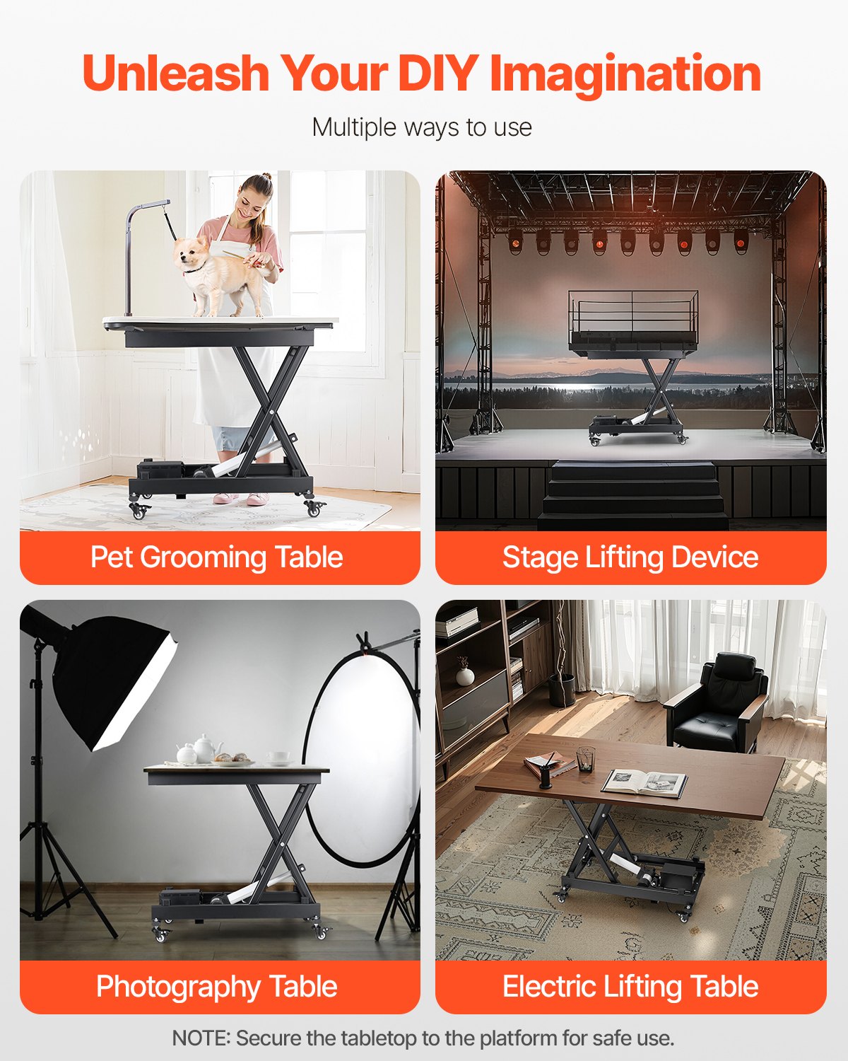 Elektrischer Hubtisch, 150 kg Tragkraft, einseitiger Scherenhubtisch, 20–70 cm höhenverstellbare Hubplattform, Couchtisch-Hubtisch mit 4 Rollen, für Materialtransport und -handhabung, Schwarz