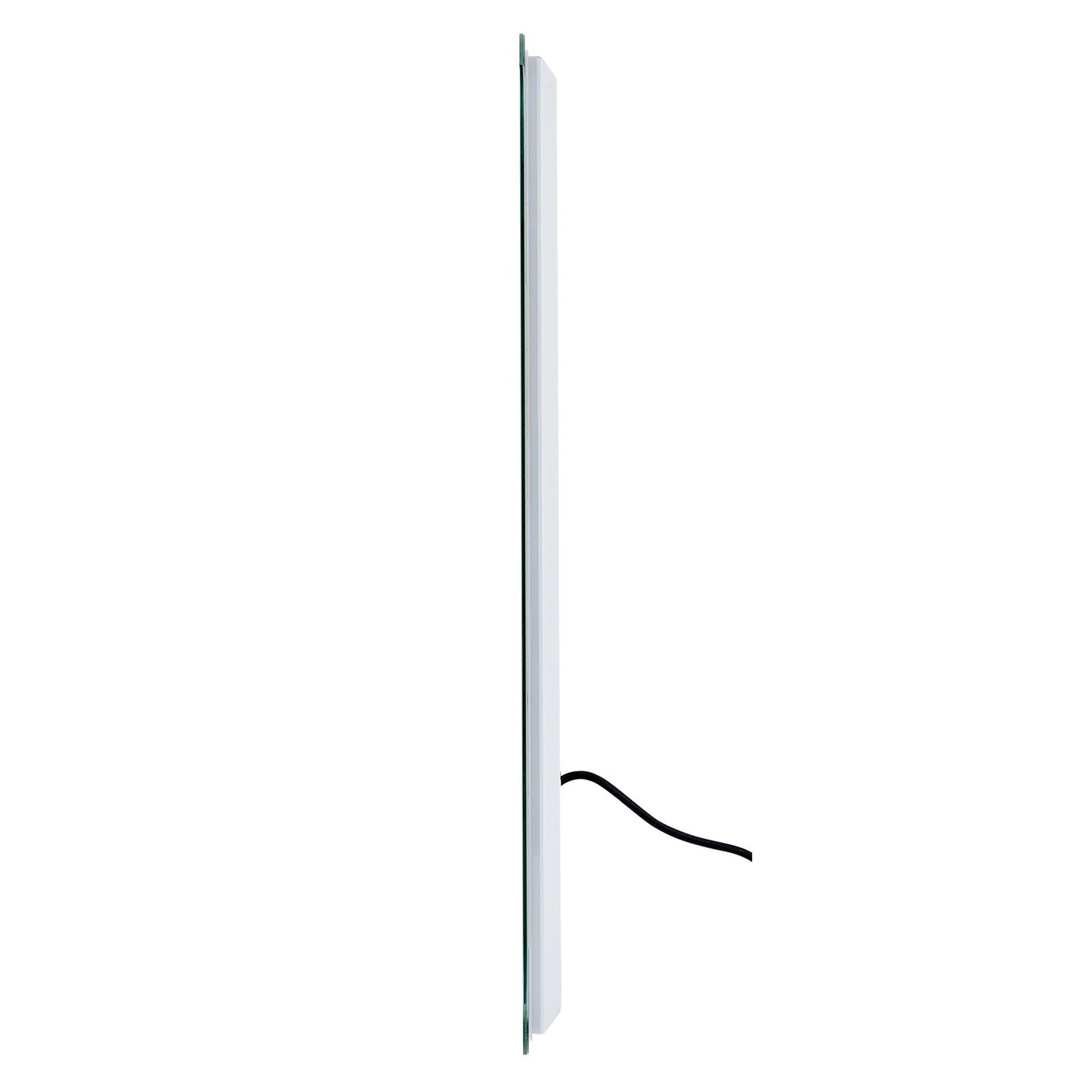 LED Bathroom Mirror, 50 x 70 cm LED Bathroom Vanity Mirror with Frontlit and Backlit, Anti-Fog Memory Mirror with Lights, Stepless 3 Colors Temperature Dimmable Bathroom Mirror, Wall Mounted