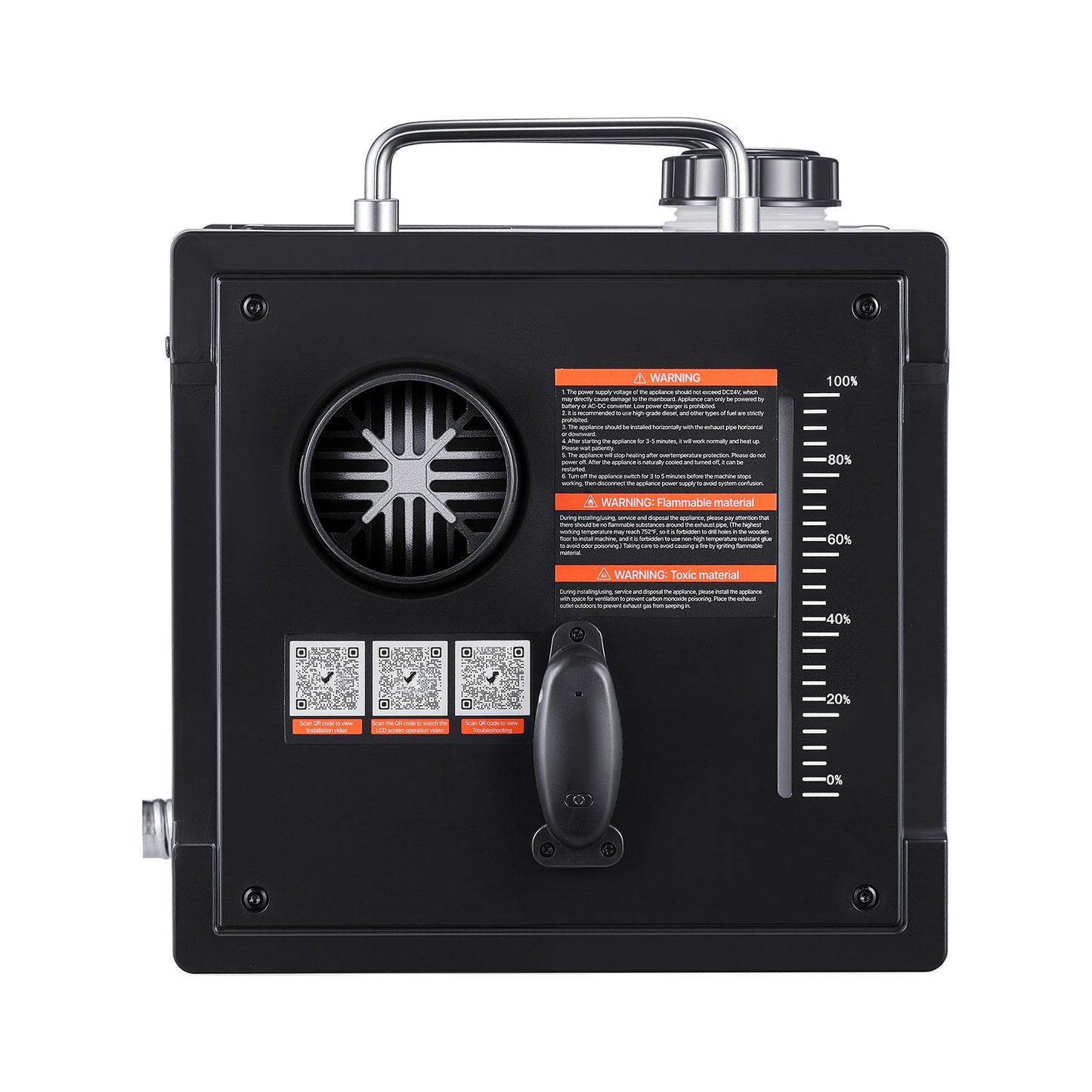 Dieselheizung, 8 kW, 12 V/24 V Gleichstrom, tragbare All-in-One-Diesel-Luftheizung mit Bluetooth-App-Steuerung, Fernbedienung und LCD-Bildschirm, 7-Liter-Kraftstofftank für Lkw, Transporter, Wohnmobile, Camper und Garagen