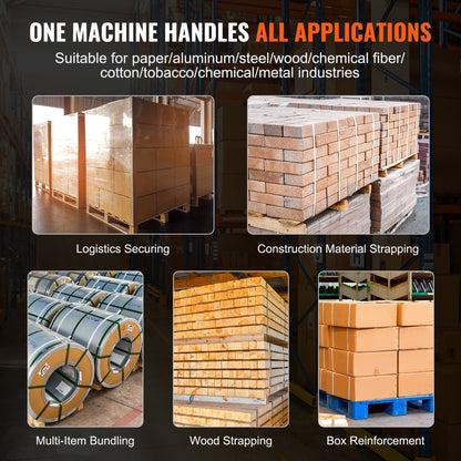 Automatische elektrische Umreifungsmaschine für PP/PET-Bänder 0,9-1,6 cm