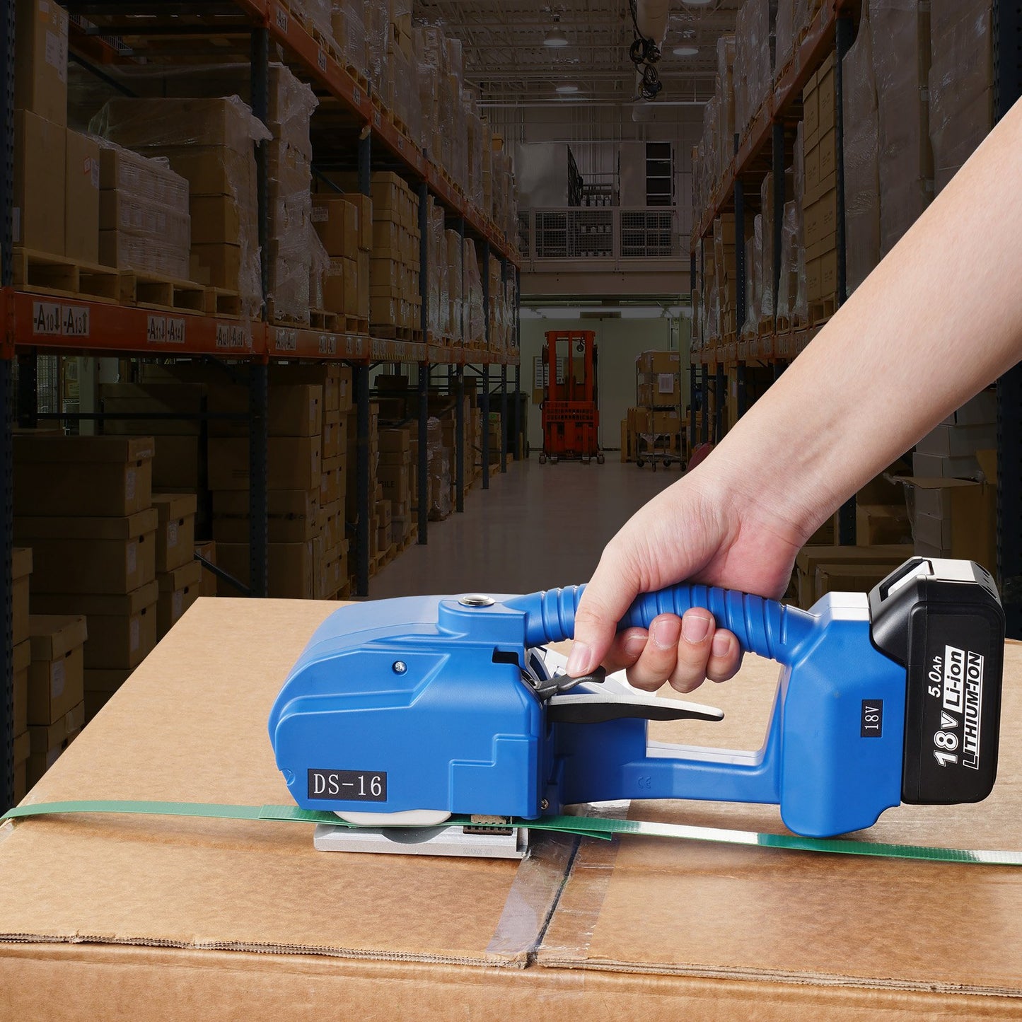 Automatic Electric Strapping Machine Tool for PP/PET 0.9-1.6 cm Straps