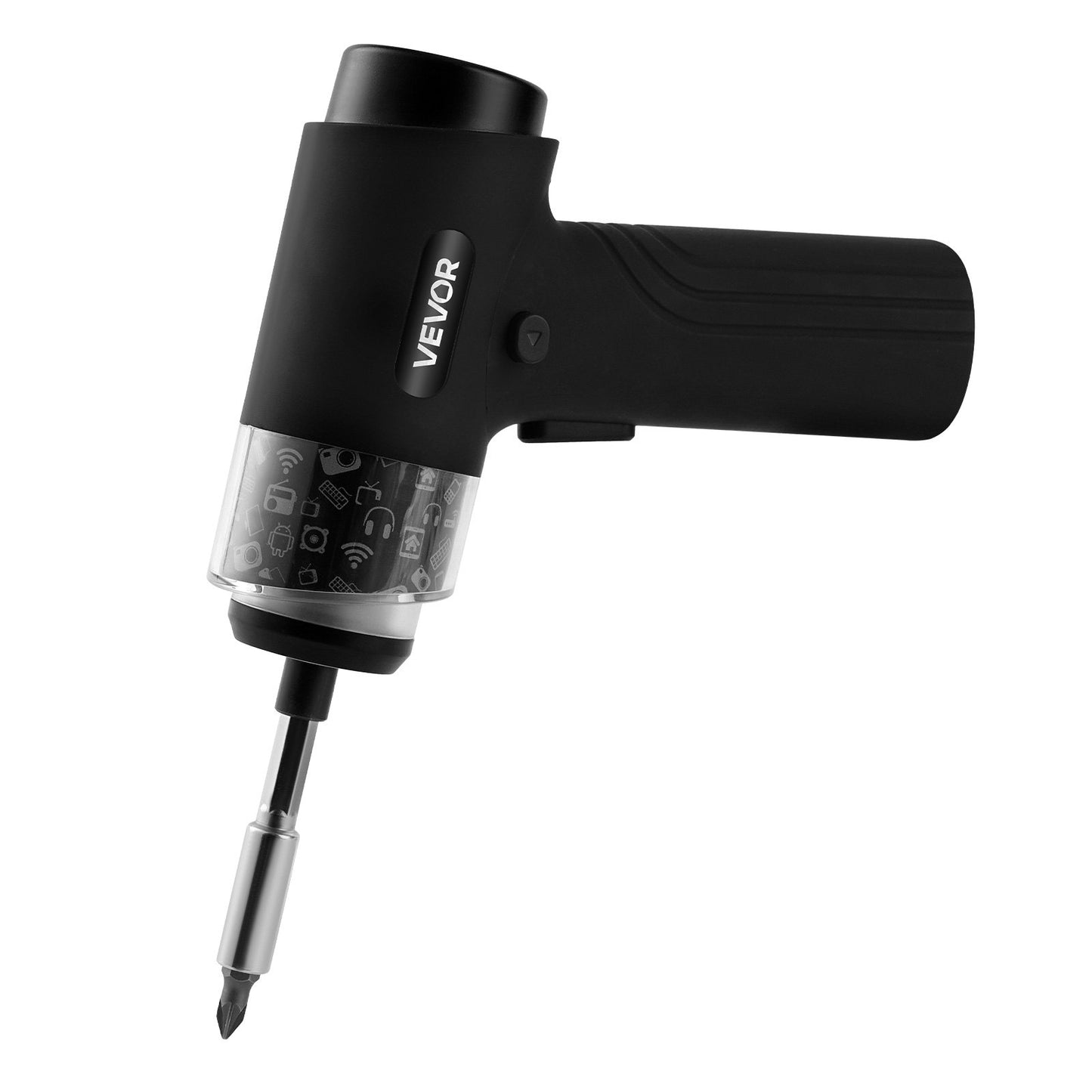 Elektrischer Schraubendreher, 7 Drehmomenteinstellungen (0,5–5 Nm), 2500-mAh-Akku, Akku-Schraubendreher-Set mit 32 1/4-Zoll-Bits, Digitalanzeige, LED-Licht, USB-C-Ladeanschluss, für elektrische Reparaturen an Möbeln