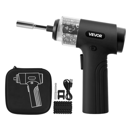 Elektrischer Schraubendreher, 7 Drehmomenteinstellungen (0,5–5 Nm), 2500-mAh-Akku, Akku-Schraubendreher-Set mit 32 1/4-Zoll-Bits, Digitalanzeige, LED-Licht, USB-C-Ladeanschluss, für elektrische Reparaturen an Möbeln