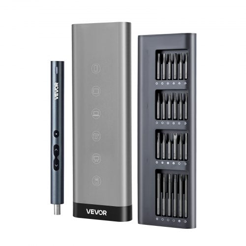 Elektrisches Präzisionsschraubendreher-Set, 48 magnetische Bits, Mini-Elektroschraubendreher mit magnetischer Aufbewahrungsbox, S2-Stahlbits, LED-Licht, USB-C-Ladeanschluss, für die Reparatur von Handys, Laptops und anderen Elektronikgeräten