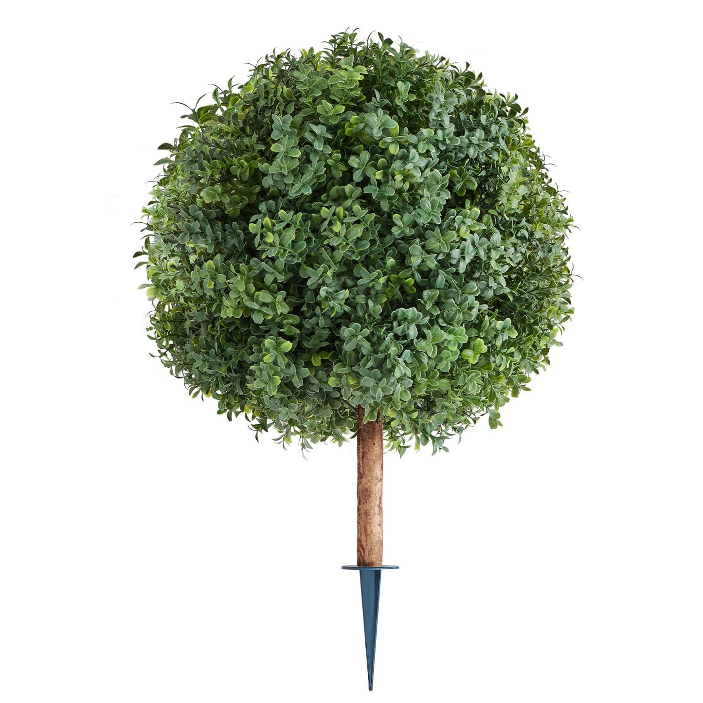Künstliche Buchsbaum-Topiary-Bäume mit Erdspieß, 2er-Set, 686 mm, künstliche Sträucher und Büsche im Topf, sehen täuschend echt aus, ideal zur Dekoration von Veranda, Terrasse, Garten, Balkon und Hinterhof.
