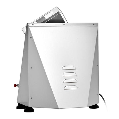 Pizzateig-Ausrollmaschine, 3-14 Zoll automatische Pizzapresse aus Edelstahl, gewerbliche elektrische 370-W-Nudelmaschine, 260 Stück pro Stunde, einstellbare Dicke, mit Teigpressdeckel