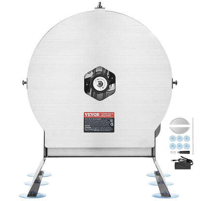 Electric Vegetable Slicer, 0-0.5"/0-12mm Thickness Adjustable Commercial Slicer Machine, Convertible to Manual, Stainless Steel Food Cutter Slicing Machine, for Potato, Lemon, Tomato, Apple