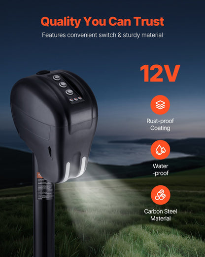 Elektrische Anhängerstütze, 3500 lbs (ca. 1588 kg), robuste elektrische Stütze für Wohnmobile mit 2-Wege-Stecker, Memory-Funktion, Kurbel und wetterfester Abdeckung, Hubhöhe 9,5"-26,3" (ca. 24-67 cm), für Anhänger und Wohnmobile