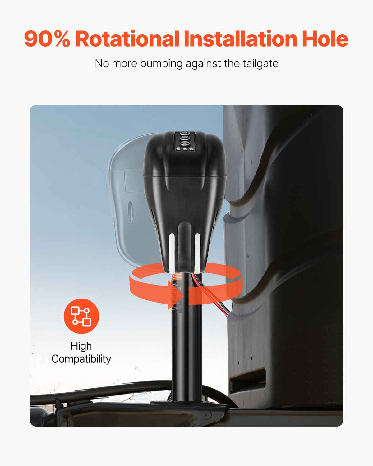 Elektrische Anhängerstütze, 3500 lbs (ca. 1588 kg), robuste elektrische Stütze für Wohnmobile mit 2-Wege-Stecker, Memory-Funktion, Kurbel und wetterfester Abdeckung, Hubhöhe 9,5"-26,3" (ca. 24-67 cm), für Anhänger und Wohnmobile