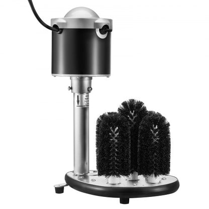 Elektrische Gewerbe-Gläserspülmaschine, 5-Bürsten-Glasreiniger für Bars, Reinigungsmaschine für 600 Gläser/Stunde, Weingläser, Champagnergläser, Biergläser, Krüge, perfekt für Bars und Cafés