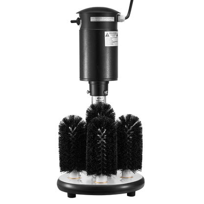 Elektrische Gewerbe-Gläserspülmaschine, 5-Bürsten-Glasreiniger für Bars, Reinigungsmaschine für 1200 Gläser/Stunde, Weingläser, Champagnergläser, Biergläser, Krüge, perfekt für Bars und Cafés