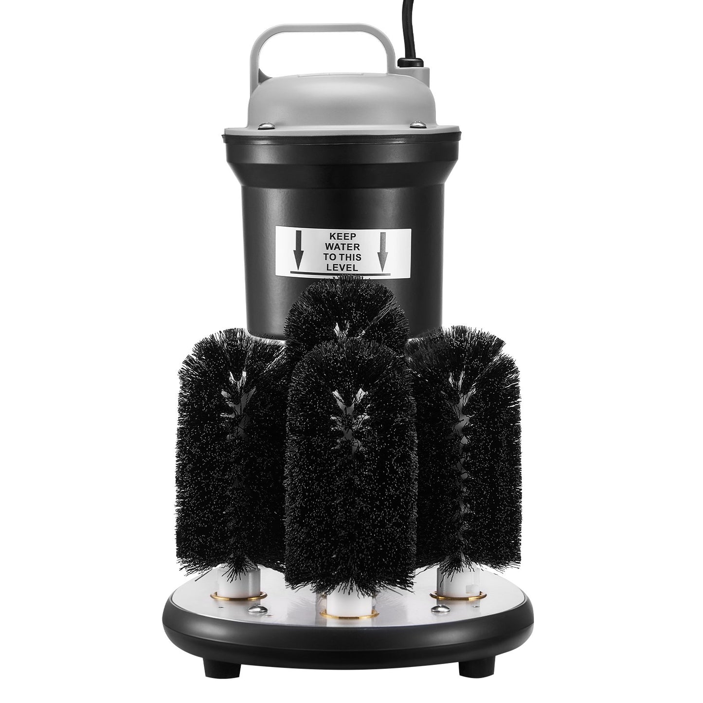 Elektrische Gewerbe-Gläserspülmaschine, 5-Bürsten-Glasreiniger für Bars, Reinigungsmaschine für 1200 Gläser/Stunde, Weingläser, Champagnergläser, Biergläser, Krüge, perfekt für Bars und Cafés