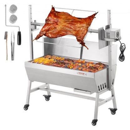 Bräter-Drehspieß-Grill für Schwein, Lamm und Hähnchen, 42 W, 61,2 kg