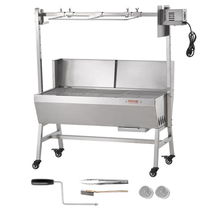 Bräter-Drehspieß-Grill für Schwein, Lamm und Hähnchen, 42 W, 61,2 kg