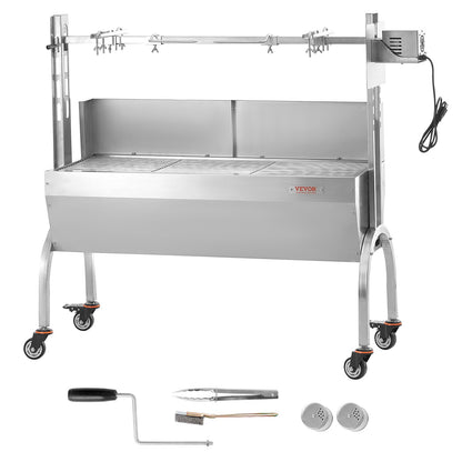 Bräter-Drehspieß-Grill für Schwein, Lamm und Hähnchen, 52 W, 89,8 kg