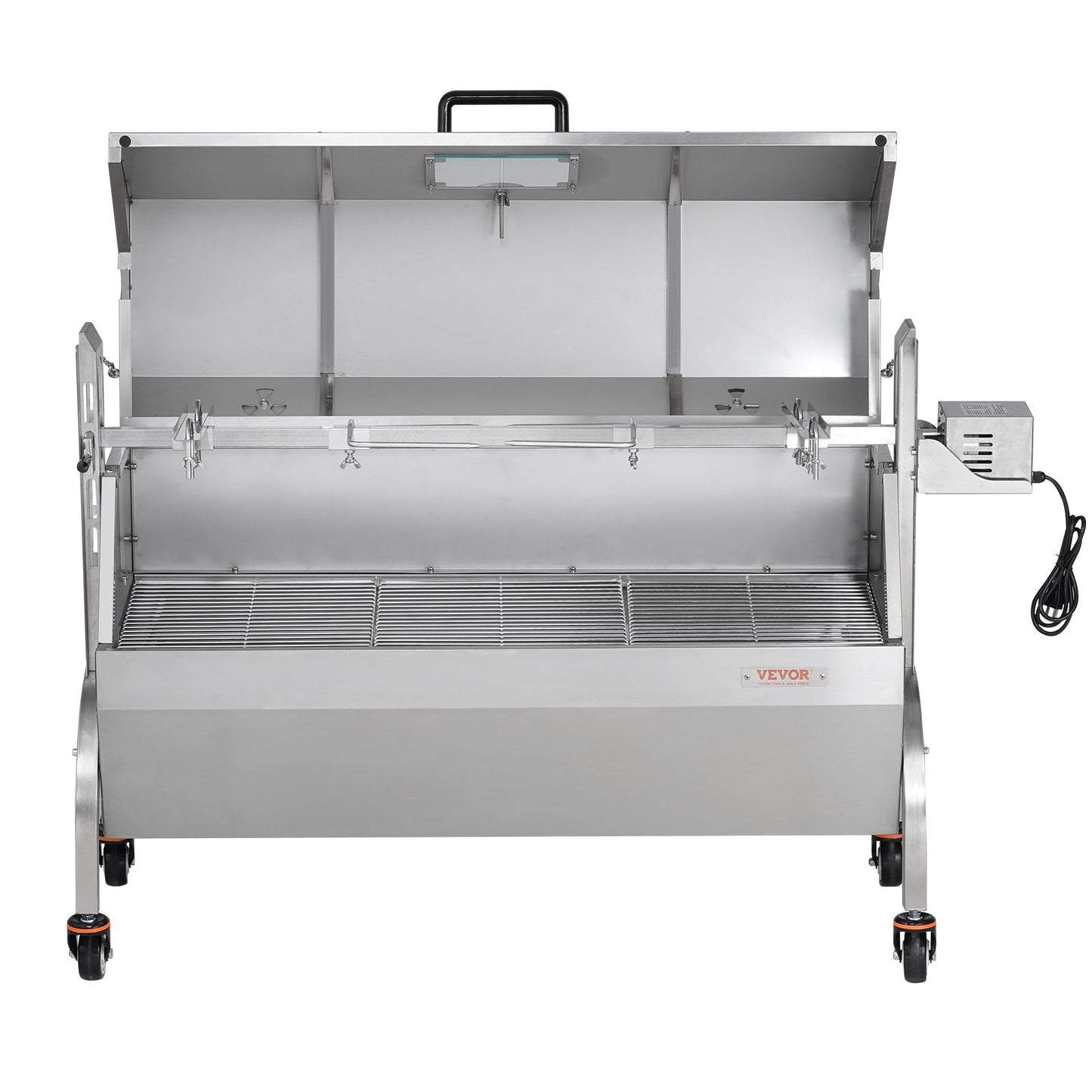 Bräter-Drehspieß-Grill für Schwein, Lamm und Hähnchen, 52 W, 89,8 kg