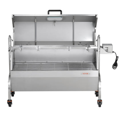 Bräter-Drehspieß-Grill für Schwein, Lamm und Hähnchen, 52 W, 89,8 kg