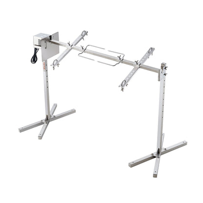 Elektrischer Drehspießgrill (116,8 cm) aus Edelstahl, geeignet für 59,9 kg Schwein und Lamm