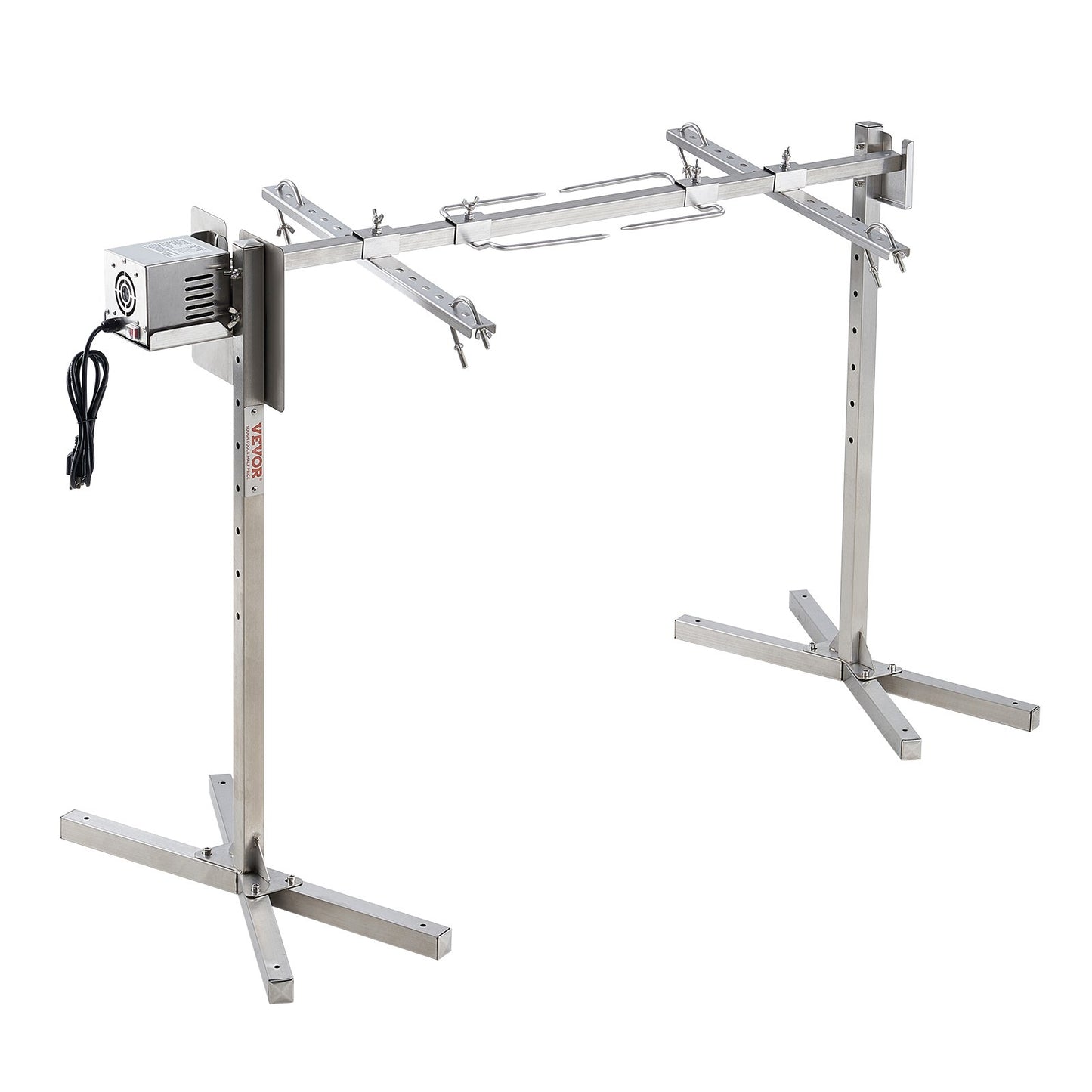 Elektrischer Drehspießgrill (116,8 cm) aus Edelstahl, geeignet für 59,9 kg Schwein und Lamm