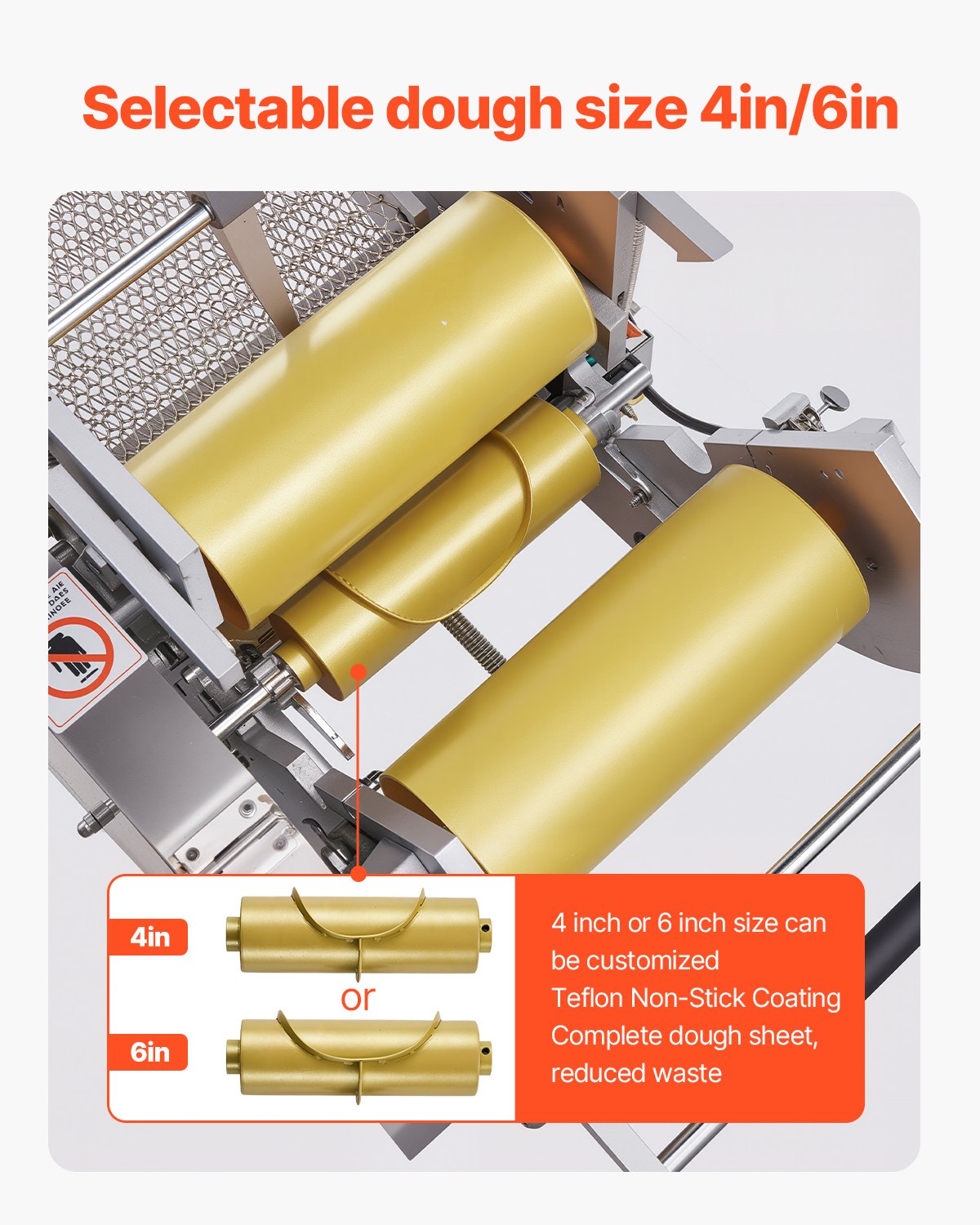 Elektrische Tortillamaschine, automatische Maistortilla-Maschine mit Antihaftbeschichtung und zwei Formen (10 cm + 15 cm), elektrische Chapati-Maschine, geeignet für die Herstellung von Sopes, Roti, Pita, Tortillas und Pizza