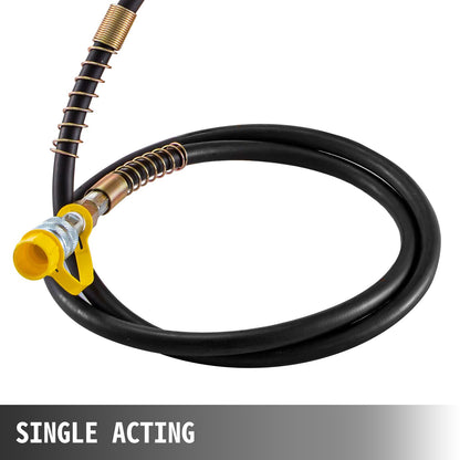 Hydraulic Electric Pump, 750W Hydraulic Driven Pump, 70 MPa(10152 PSI) Single Acting, 220V, Solenoid Pedal, 7L Hydraulic Power Pack Cylinder