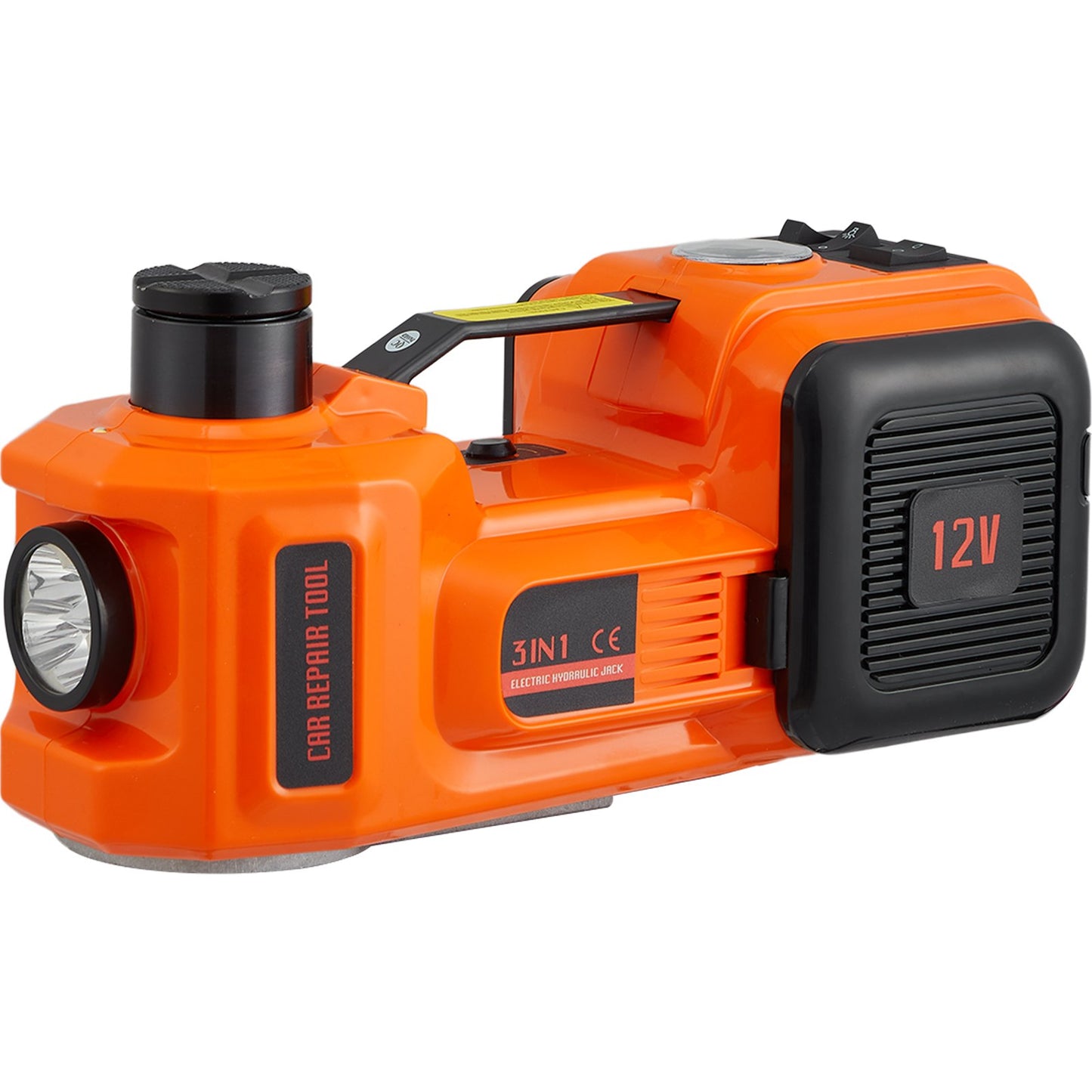 Electric Hydraulic Car Floor Jack 5 Ton 12V Built-in Tire Inflator Pump