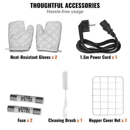 Elektrische Ölpresse, 850 W Edelstahl-Ölextraktionsmaschine, 0-300 °C / 32-572 °F einstellbare Temperatur, Heißpress-Ölpresse zum Pressen von Erdnüssen, Sesamsamen, Raps und Teesamen