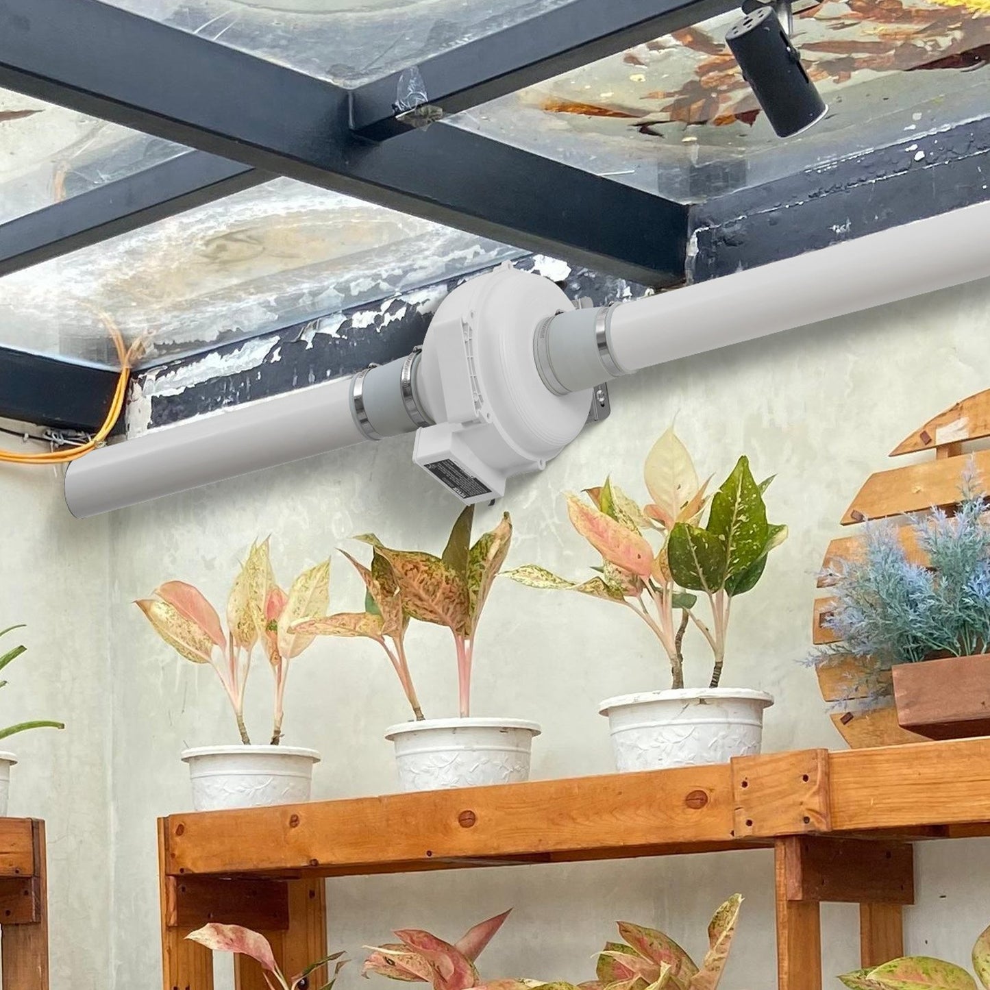 Radon-Lüfter-Installationsset (4 bis 3,5 Zoll), leises Radon-Absaugsystem mit 260 CFM, 2 Kupplungen, Druckanzeige, wasserdichter Inline-Rohrventilator für die Innen- und Außenlüftung