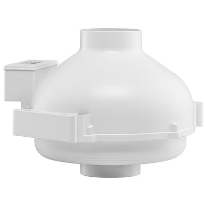 Radon-Lüfter-Installationsset (4 bis 3,5 Zoll), leises Radon-Absaugsystem mit 260 CFM, 2 Kupplungen, Druckanzeige, wasserdichter Inline-Rohrventilator für die Innen- und Außenlüftung