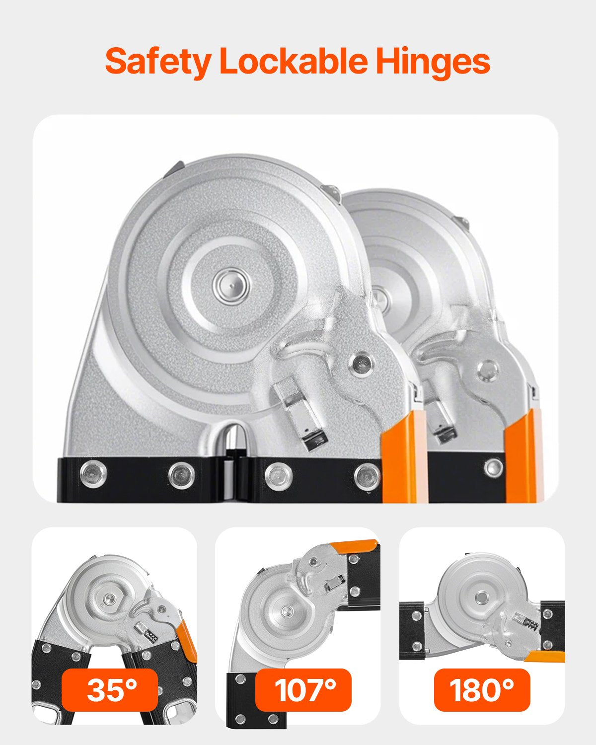 Mehrzweck-Klappleiter, 7-in-1-Ausziehleiter, 3-stufige A-Rahmen-Teleskopleiter mit Gerüstbohlen, 3,66 m Ausladung, robuste Leiter, Tragkraft 150 kg, für Haus und Garten