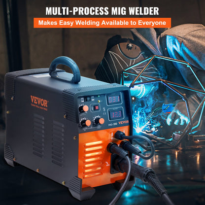 MIG Welder 200 Amp MIG TIG Arc Welder 3 in 1 Welder Welding Machine 220V TIG Welder Lift ARC Welder MMA Stick IGBT DC Inverter Welder Digital Display Combo Welding Machine